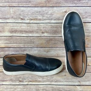 Vince Barron Pebbled Leather Blue Slip On Loafer Mens Sneaker Shoes 11.5